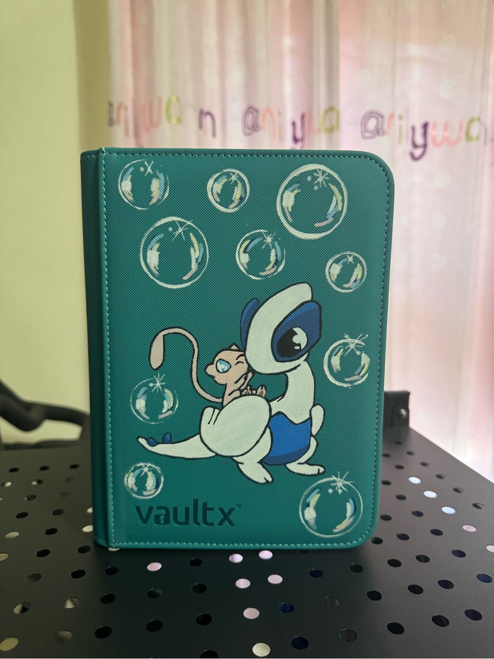 Hand Painted Lucia Mew 4 pocket binder